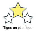 Tiges en plastique