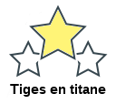 Tiges en titane