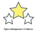 Tiges mélangeuses ŕ 2 hélices