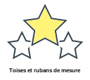 Toises et rubans de mesure