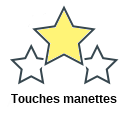 Touches manettes