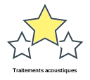 Traitements acoustiques