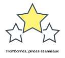 Trombonnes, pinces et anneaux