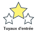 Tuyaux d'entrée