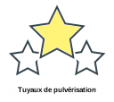 Tuyaux de pulvérisation