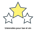 Ustensiles pour bar et vin