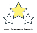 Verres ŕ champagne trompette