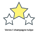 Verres ŕ champagne tulipe