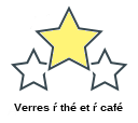 Verres ŕ thé et ŕ café