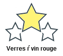 Verres ŕ vin rouge