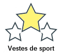 Vestes de sport