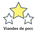 Viandes de porc