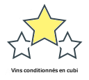 Vins conditionnés en cubi