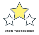 Vins de fruits et de saison