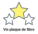 Vis plaque de fibre