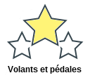 Volants et pédales