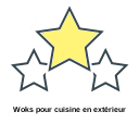 Woks pour cuisine en extérieur